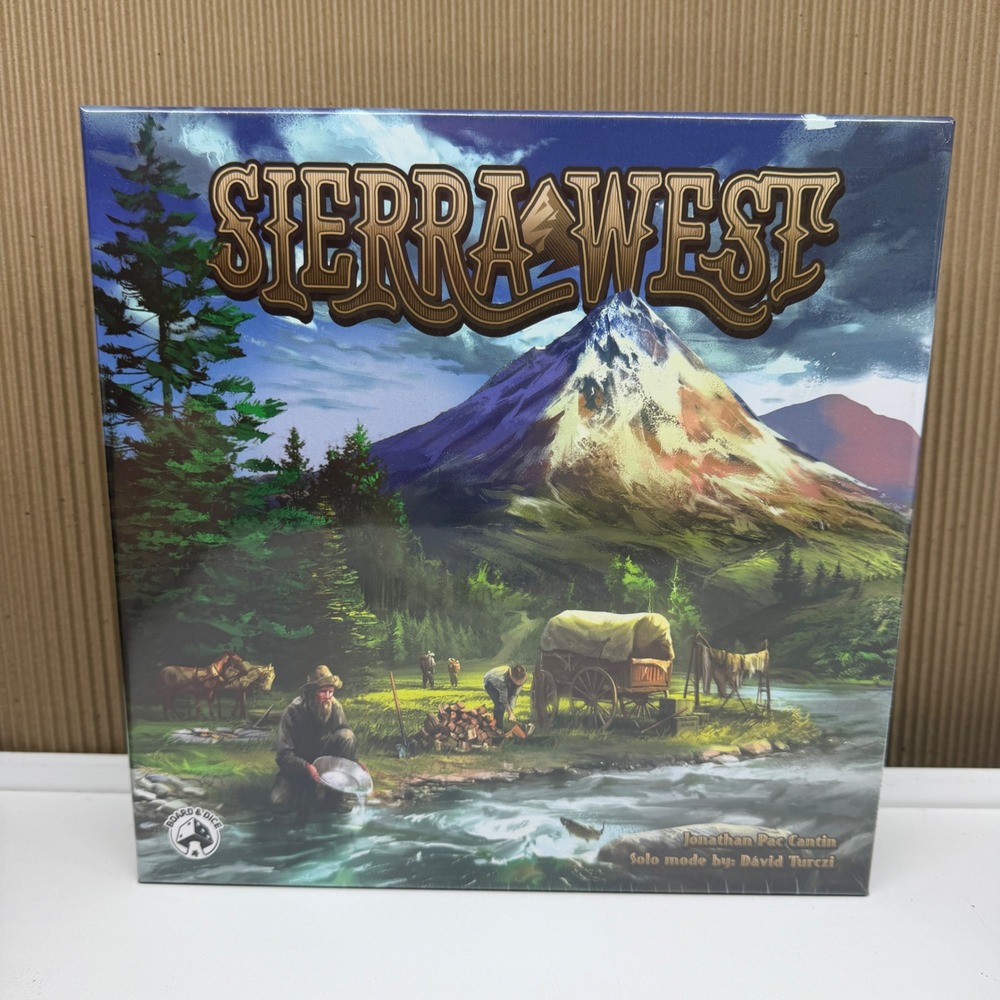 Sierra West Board Game Board & Dice Strategy Frontier Adventure New Sealed